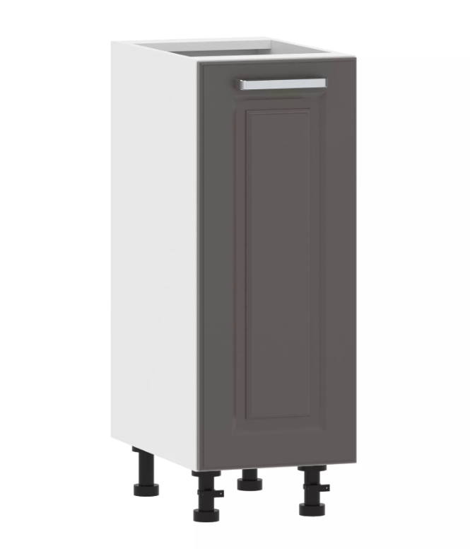 Тумба кухонная со столеш. 100.01 300 "Вокс" Софт графит, Белый 100.01 300