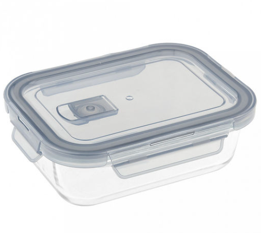 Контейнер ст 630мл "Дели Гласс (Deli Glass)" "ТермоСтек" 17*12,5*6,2см пл/кр гермет GPK11-600