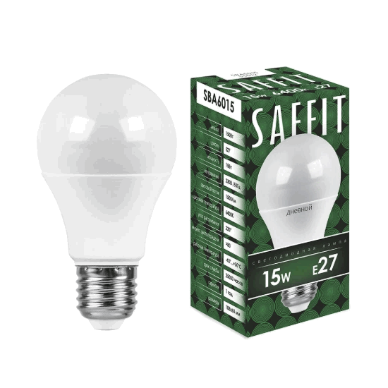 Лампа SBA6015 15W 6400K 230V E27 A60