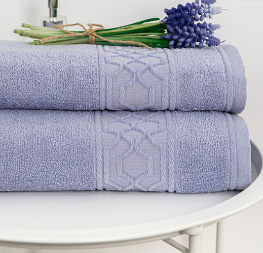 Полотенце Ажур  АРТ Дизайн 70*140 аметист  ПМА-70.140У 