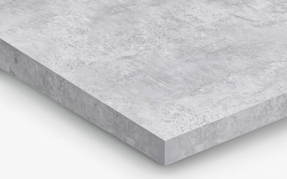 Столешница прямая ДСП влагостойкая Бетон светлый 2631 PE 2420*600*38