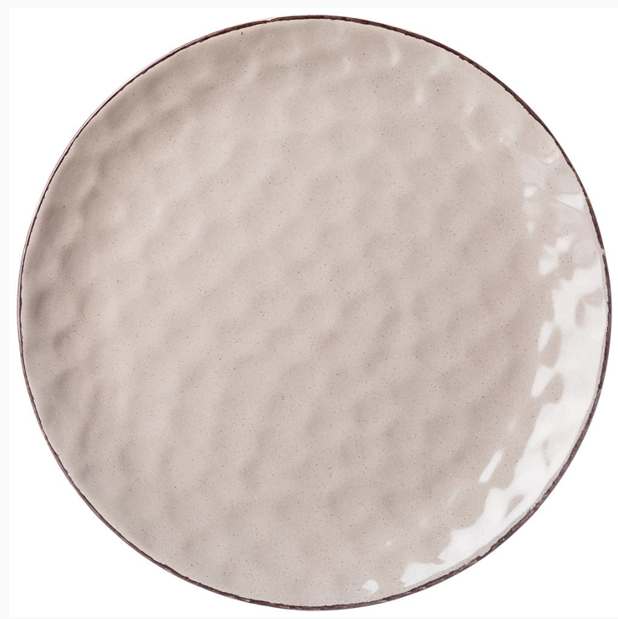 Тарелка подстановочная 24 см коллекция Отражение цвет:капучино арт. 191-135