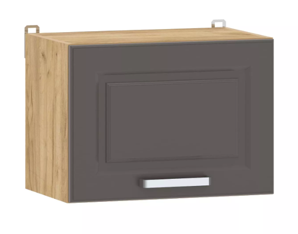 Шкаф навесной "Вокс" 100.38 500 (Софт Графит, Дуб Крафт Золотой) без столешницы