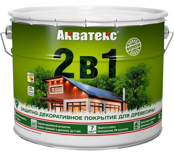 Покрытие текстур "Акватекс" 2в1 9л сосна