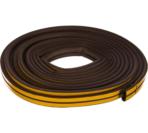 Уплотнитель д/окон D-пр. (рез) на кл.осн.кор. 10м