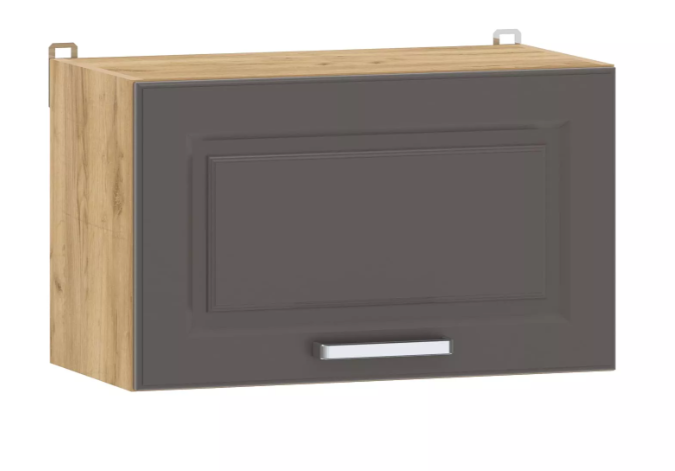 Шкаф навесной "Вокс" 100.38 600 (Софт Графит, Дуб Крафт Золотой) без столешницы