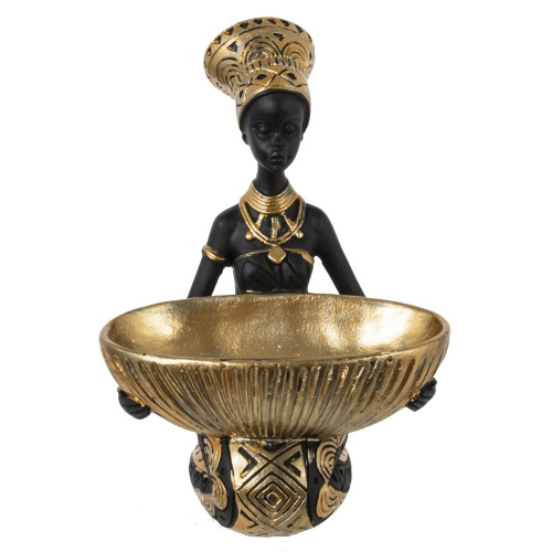 Фигурка декоративная "Африканка", L13 W11 H18,5 см 816547 