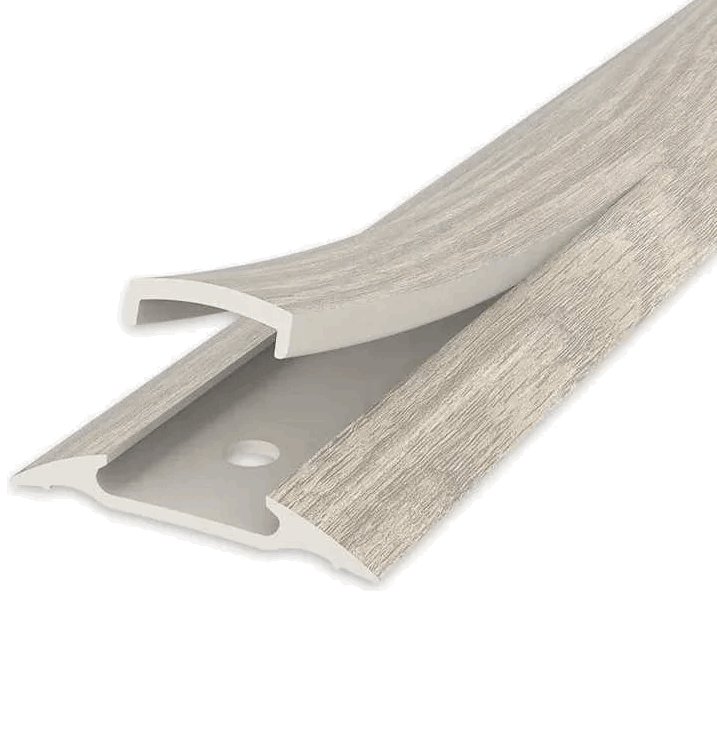 Порог с монтажным каналом 36мм 1,6 Дуб беленый 203