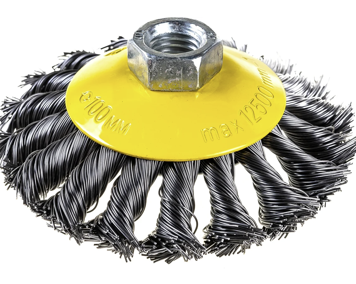 БИБЕР Щетка-крацовка дисковая витая для УШМ 100мм (10/100) 70977