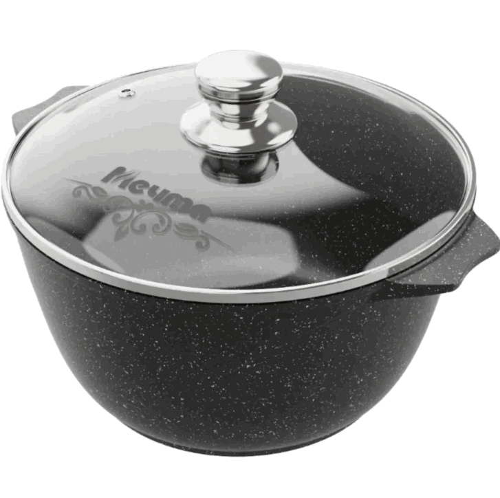 Кастрюля МЕЧТА 2,0л АП Гранит black