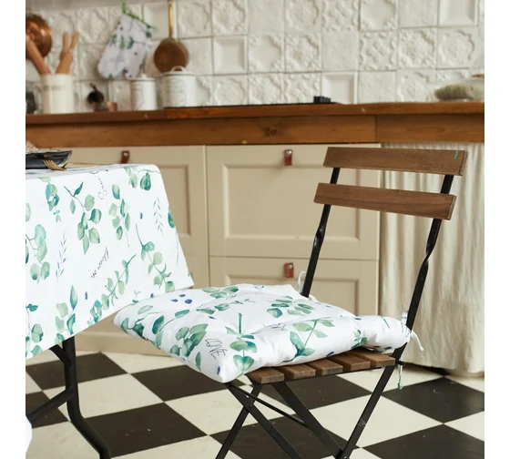 Сидушка на стул ЭТЕЛЬ Eucalyptus  42*42см 100% хл саржа  5511230