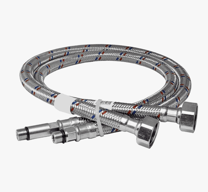 Гибкая подводка для смесителей 1/2*М10*30 см (пара) NS МР-У