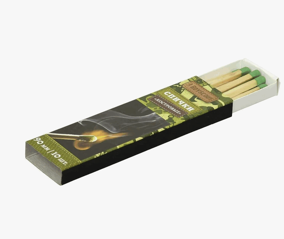 Спички костровые B.Scout 90мм 10шт.