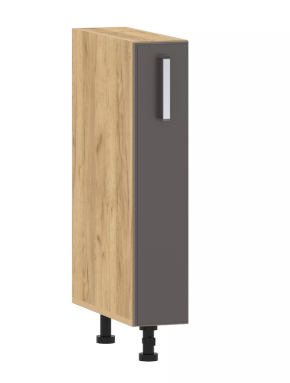 Тумба кухонная "Вокс" 100.13 150 (Софт Графит, Дуб Крафт Золотой) без столешницы