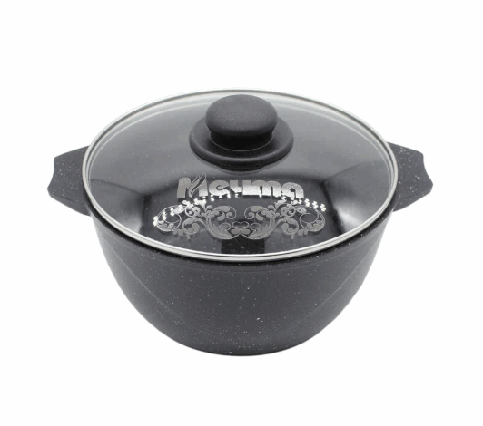 Кастрюля индукционная 5л АП Гранит black Induction Pro, арт.45802И