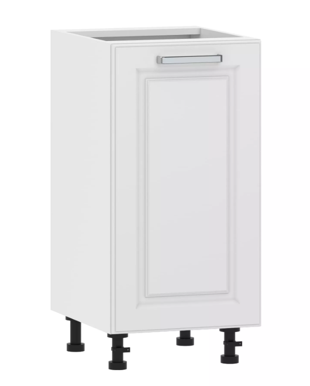 Тумба кухонная со столеш. 100.01 400 "Вокс" Меренга, Белый 1 дверь 100.01 400