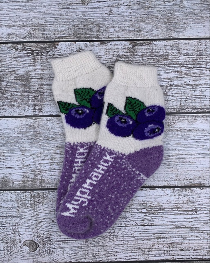 Носки шерстяные "Черника" 37-40р 100107