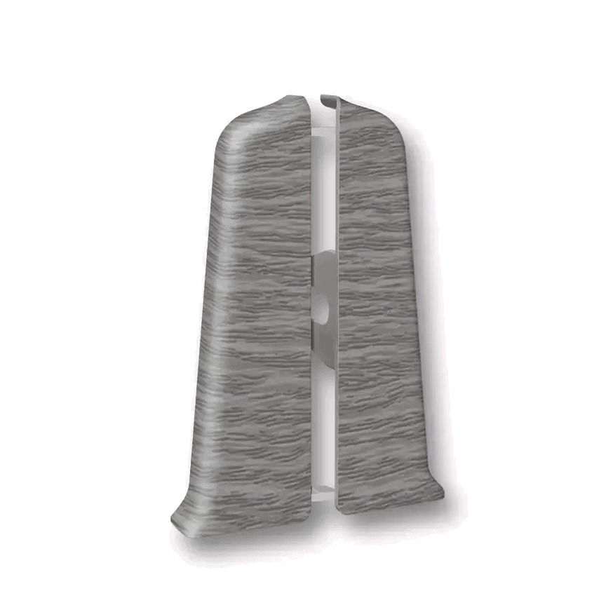 Заглушки торцевые д/плинтуса Деконика 70мм дуб пепельный 210