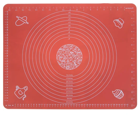 Коврик силикон. д/раскатки теста с принтом 50*40см VETTA 