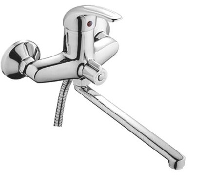Смеситель д/ванны, однорычажный, хром, силумин, Accoona A7143