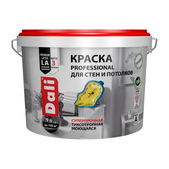 Краска DALI д стен и потолков PROFESSIONAL 9л