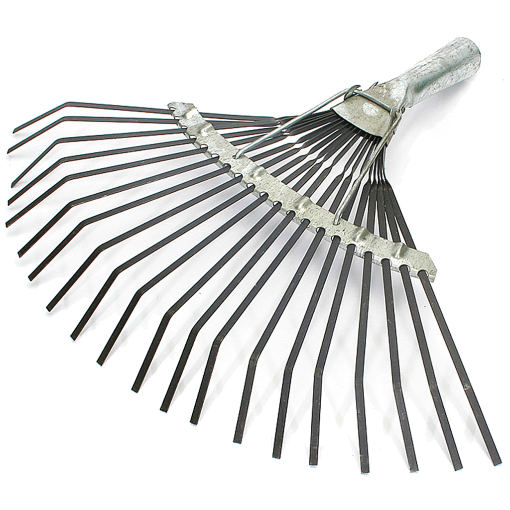 Грабли веерные пластинчатые оцинк. 20 зуб.