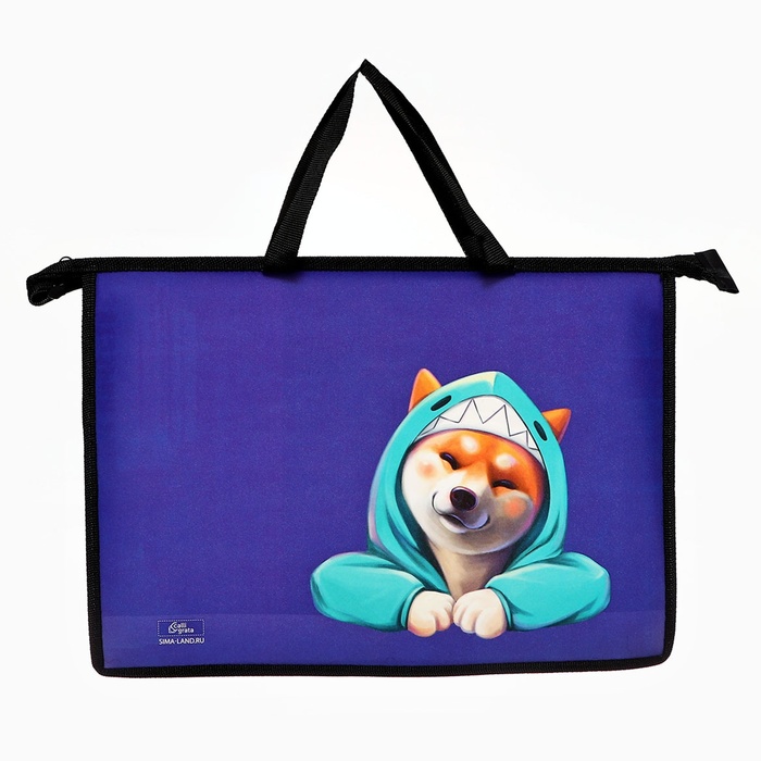 Папка с ручками пластик А4 55мм 335*235 ПМ-А4-35 Calligrata (ручки-тесьма) дев "Сиба" 10128147