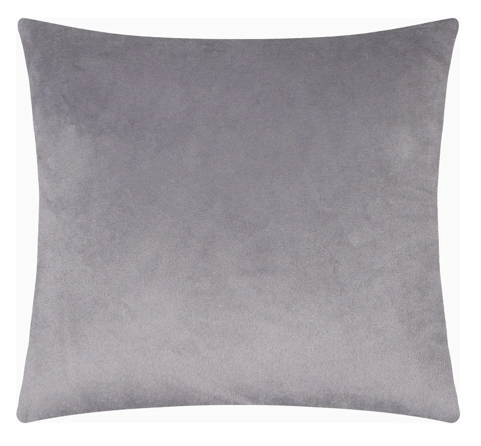 Подушка декор. ЭТЕЛЬ серый 30*30см велюр 9849753