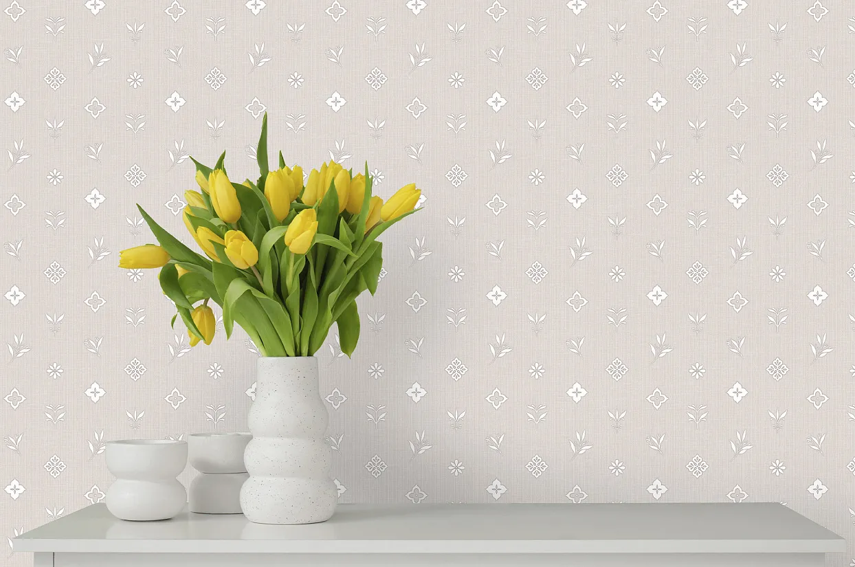 Обои Victoria Stenova MONOGRAMMA винил на флиз. осн. гор. тисн. 1,06х10м 589256