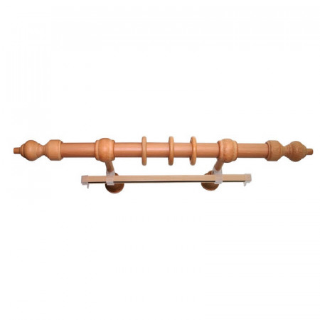 Карниз кругл. с дерев. фурн. 28мм БУК 2ряд. ЗАЖ./КР 160см