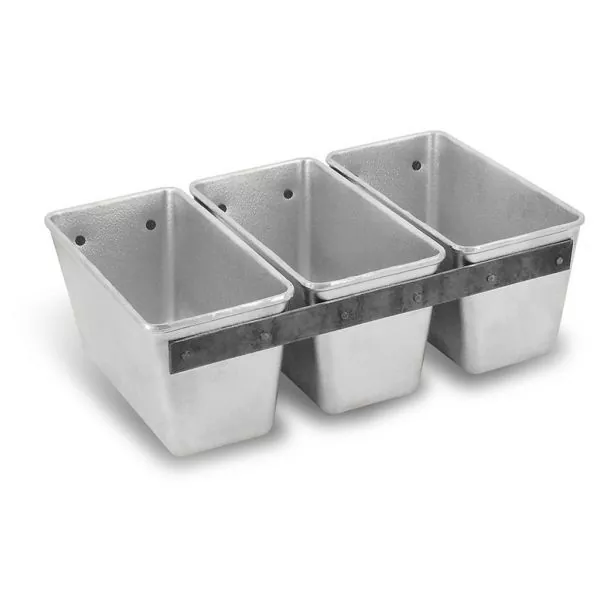 Форма хлебная ал 14,5х32х10см литая 3-х секционная Л-11 х113