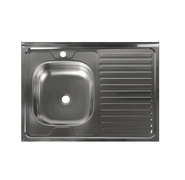 Мойка накладная 60*80 ЛЕВ (06*160) L-401