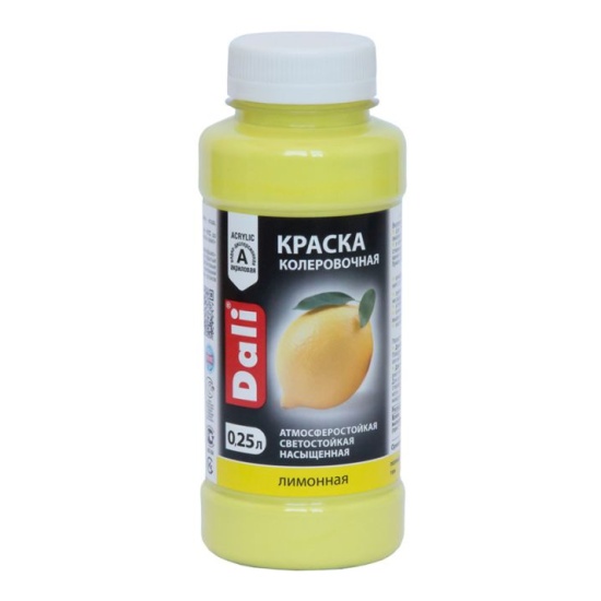 Краска колер DALI лимонный 0,25л