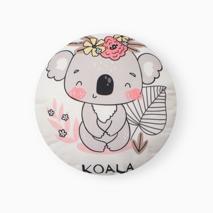 Подушка декор. Этель "Коала" d30 см велюр 100% п/э 10850082