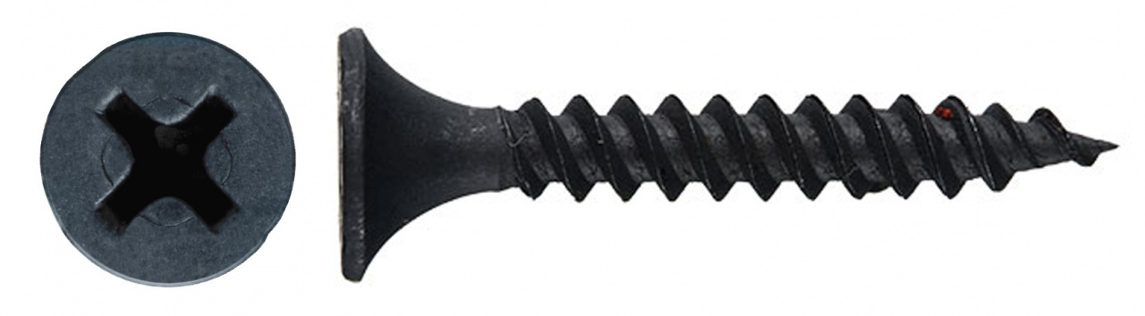 Саморез по металлу, черный, (ГМ) 4,8*127 (3шт) европодвес