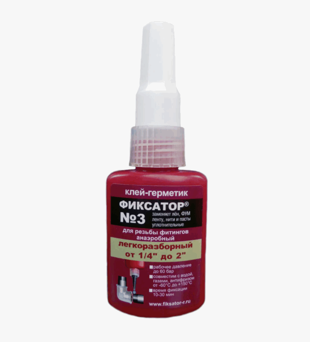 Клей-герметик анаэробный "Фиксатор №3" (20г)