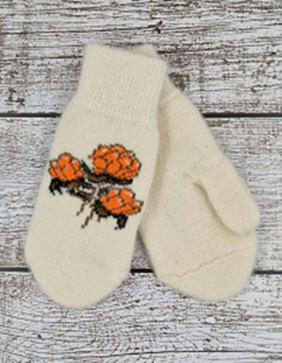 Варежки шерстяные "Морошка" жен. 300101