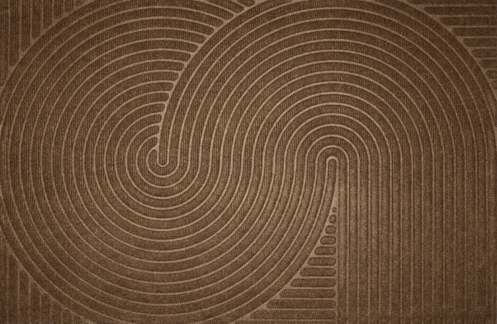 Коврик пористый Улитка 60*90см Коричневый