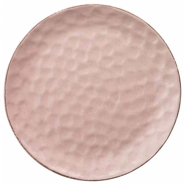 *Тарелка подст. 24см  "Отражение" розовая пудра