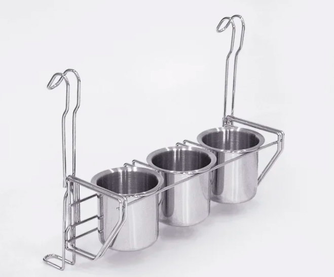 Стакан с держателем тройной 340*150*280 хром LS263B.CR 