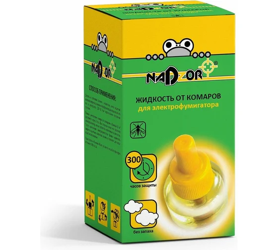 Жидкость от комаров без запаха 30 мл. д/электрофумигатора (флакон) Nadzor