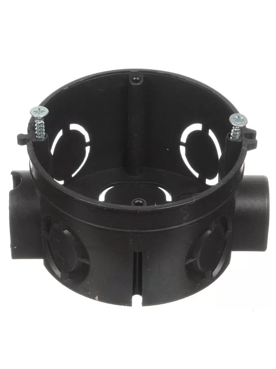 Коробка установочная для кирпичных стен с саморезами 68мм*42мм черная