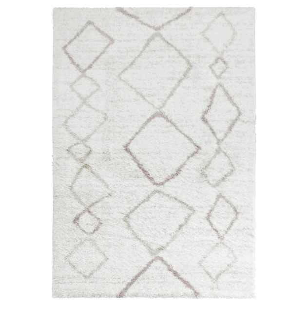 Ковер DINO 0.8*1.5 дизайн E6192 WHITE/LINNEN