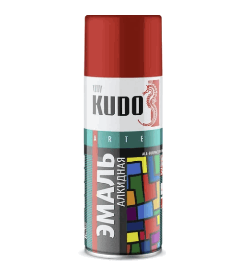 Эмаль универс. KUDO красная 520мл 1003