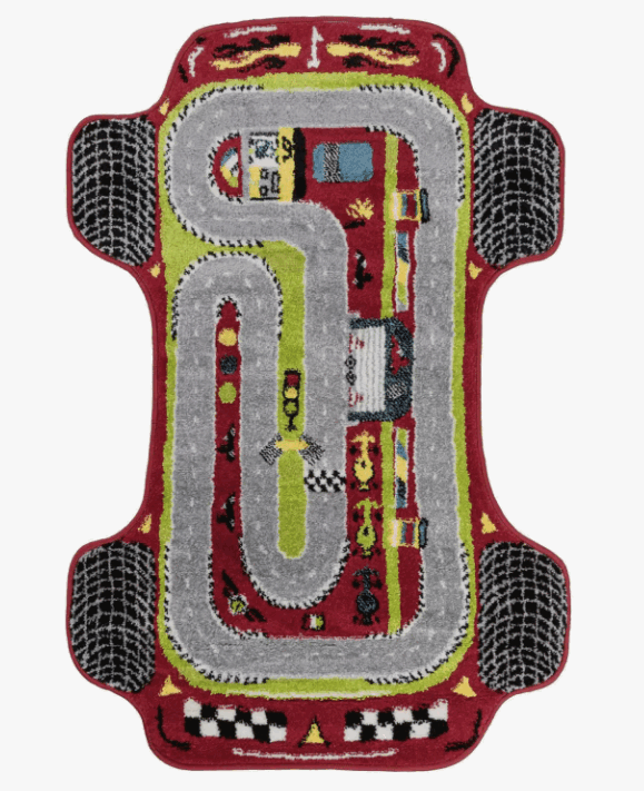 Ковер COLOR 0.8*1.2 дизайн L740A RED/L.GREY