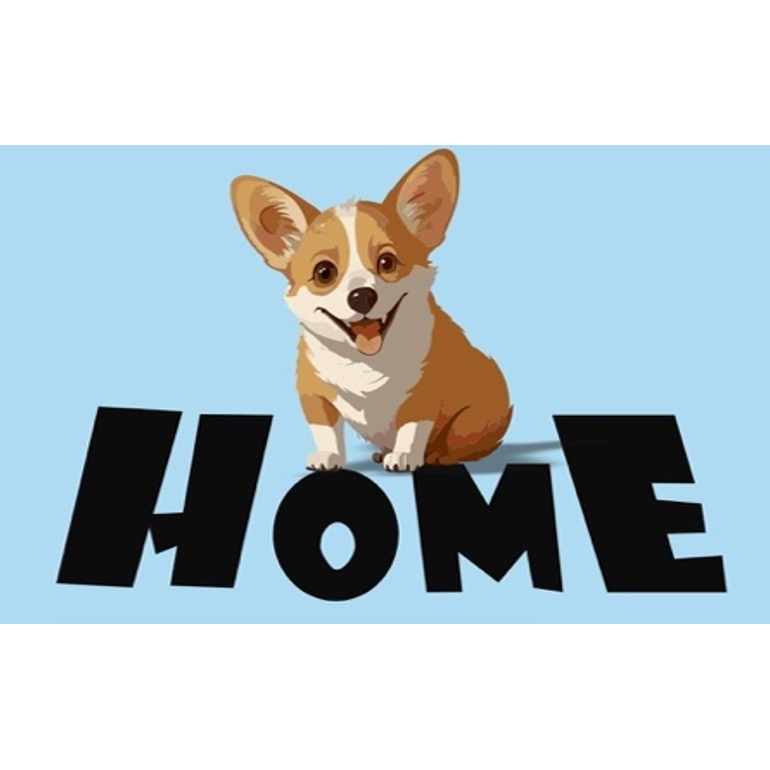 Коврик придверный Dekorelle LAPSHA 254-7.4, разм. 45*75см