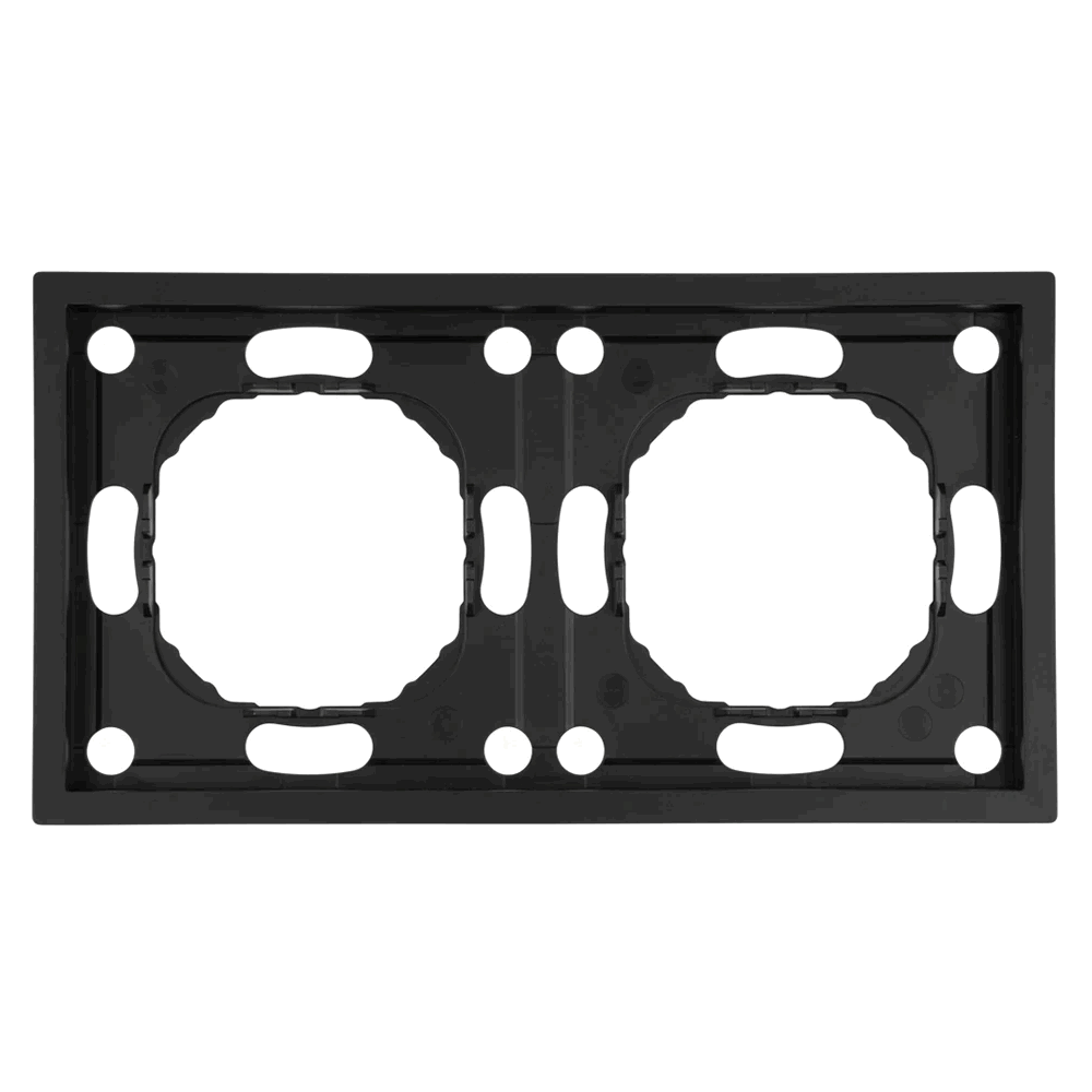 Рамка 2-м Эмили, PFR00-5002-05, черный уголь, soft touch *49859