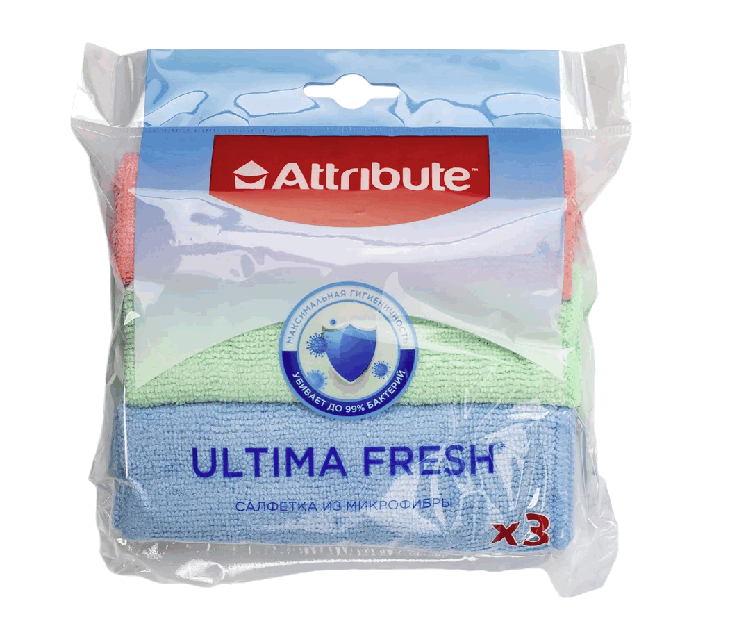 Салфетка Ultima Fresh из микрофибры 3шт  ACP113