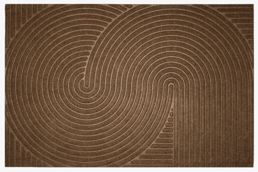 Коврик пористый Улитка 50*80см Коричневый