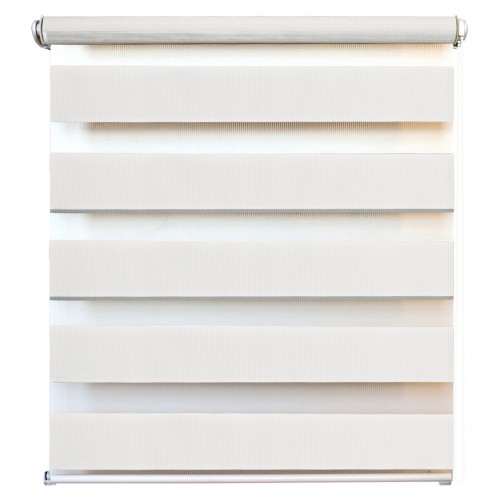 Рулонная штора день/ночь белый 080*160 Канзас